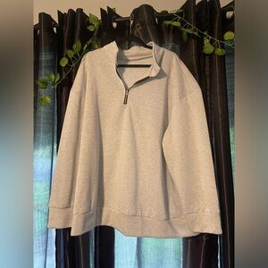 Plus size half zip